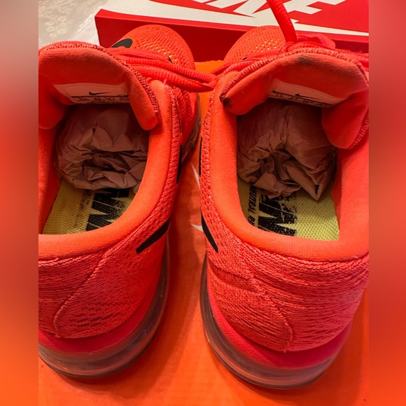 MEN’S NIKE AIR MAX 2016 in a BRIGHT CRIMSON /BLCK-UNVRSTY RD Size 7.5 - Picture 5 of 11